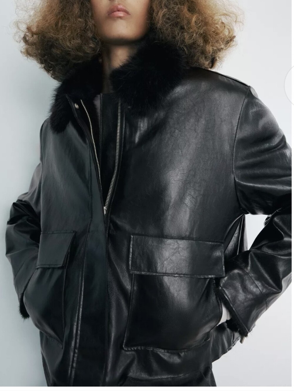 Zara:FAUX LEATHER JACKET(S)
